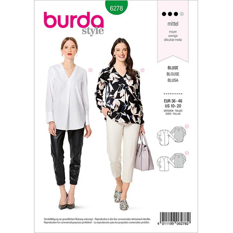 Bluse, Burda 6278 | 36-46,  image number 1