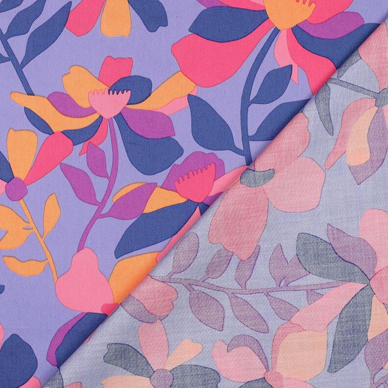 Bomuldssatin Cloverdale | Nerida Hansen – blålilla/rødlilla,  image number 4