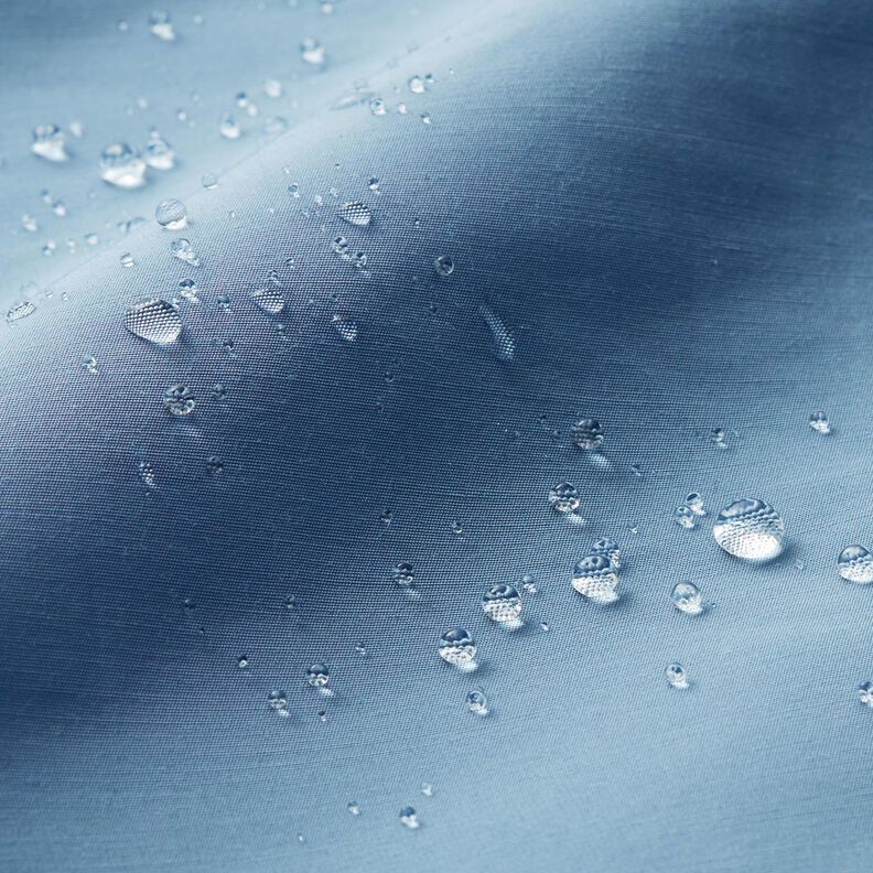 Regnjakkestof, vandafvisende, ensfarvet – lyseblå,  image number 4