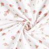 Bomuldspoplin fine roser – rød/hvid,  thumbnail number 3