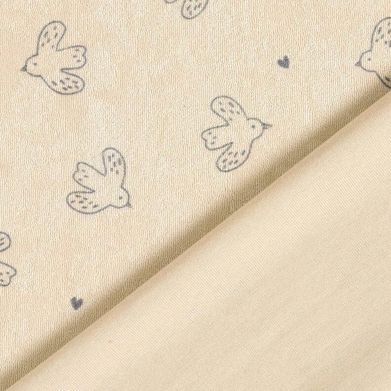frottéjersey små fugle – mandel,  image number 4