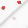 Bomuldspoplin jordbær – hvid,  thumbnail number 4
