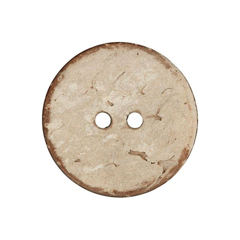 Kokosknap 2-huls Basic Chalky - beige,  image number 1