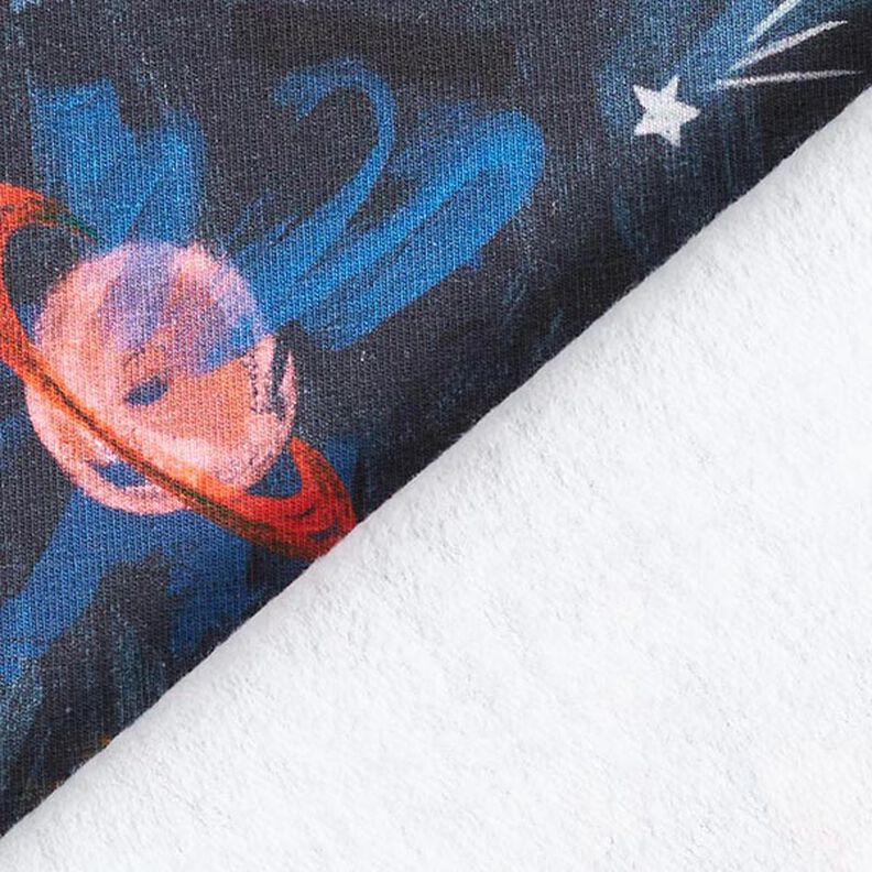Sweatshirt lodden universet Digitaltryk – marineblå,  image number 4
