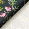 Outdoor stof Canvas blade og blomster – mørkegrøn/pastelviolet,  thumbnail number 4