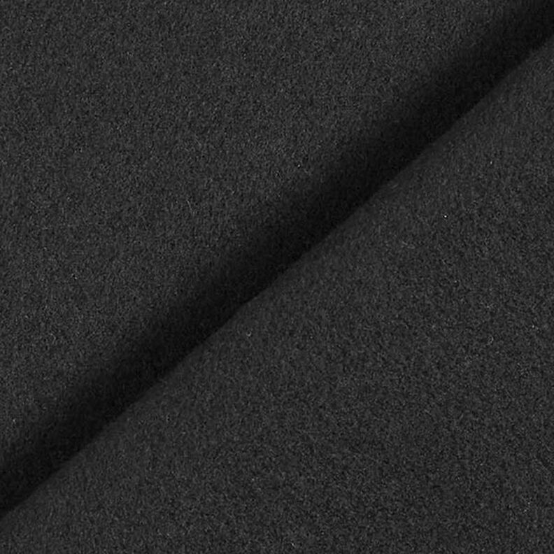 Frakkestof genanvendt polyester – sort,  image number 3