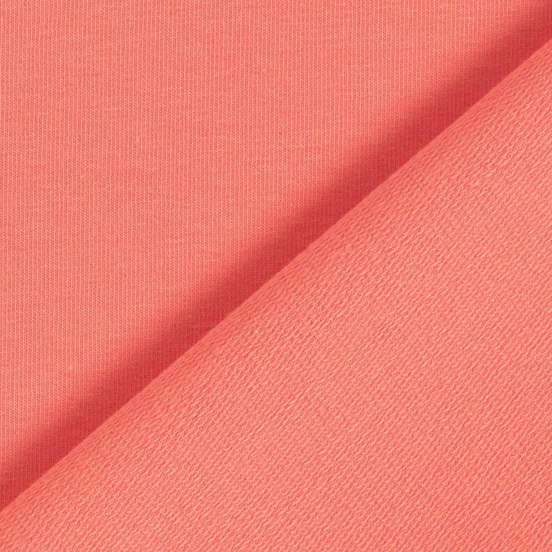 Let French Terry ensfarvet – koral,  image number 3