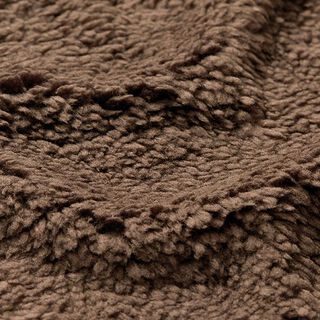 Kunstpels Teddystof – chokolade | Reststykke 50cm, 