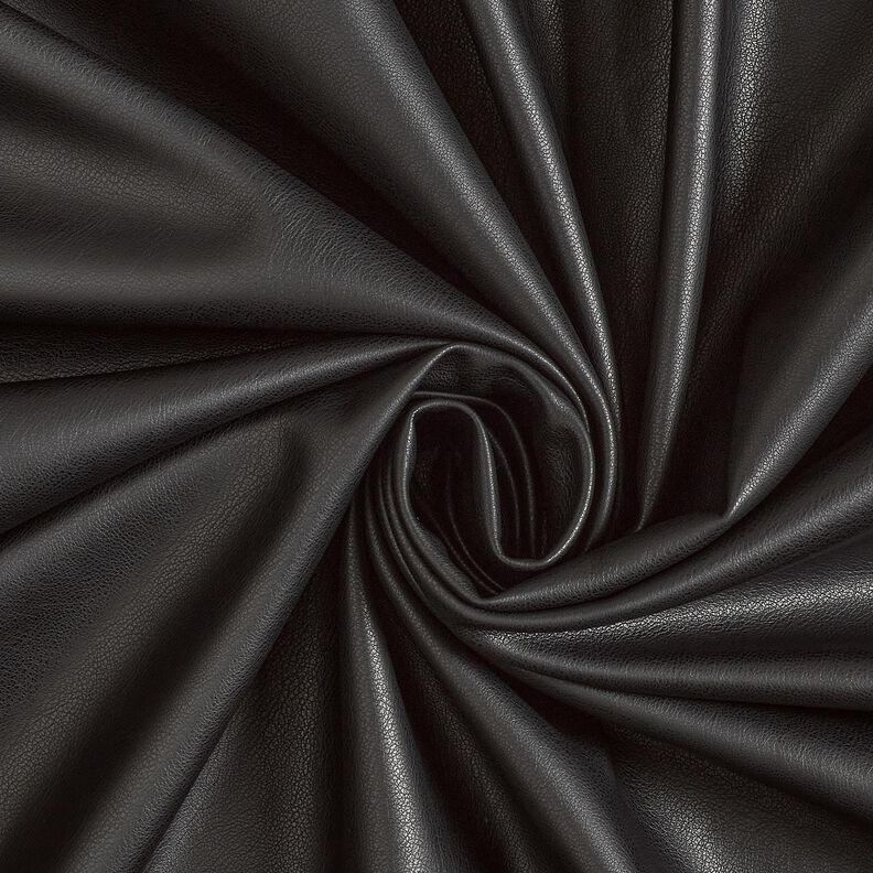 Kunstlæder med velourbagside  – sort,  image number 1