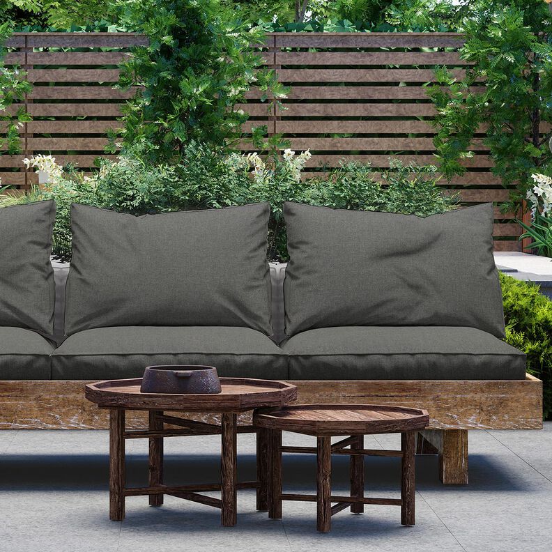 Outdoor stof Canvas Ensfarvet – granit,  image number 5