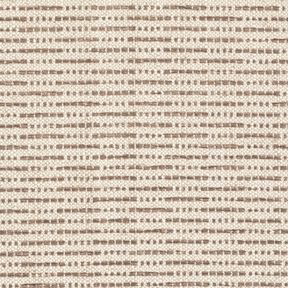 Dekorationsstof Jacquard rustikke striber – mellembrun/natur, 