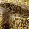 Beklædnings-jacquard metallic paisley – guld/sort,  thumbnail number 2