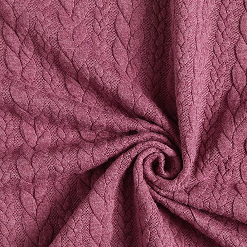 Jerseyjacquard Cloqué Fletmønster – raspberry,  image number 3