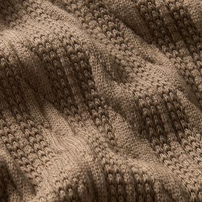 Strik Cloqué fletmønster – sand, 