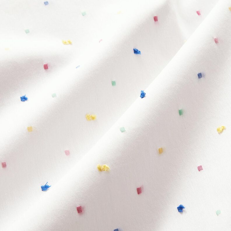 Poplin farverig konfetti – hvid,  image number 2