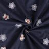 Babyfløjl broderede blomster – natblå,  thumbnail number 3