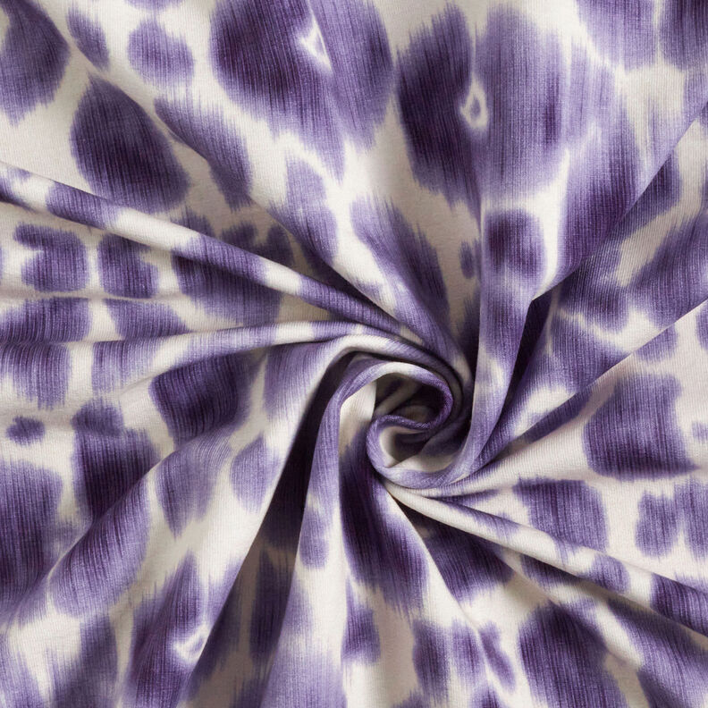 GOTS French Terry batik-leomønster | TCC x LOOKS by Wolfgang Joop – lilla/creme,  image number 5