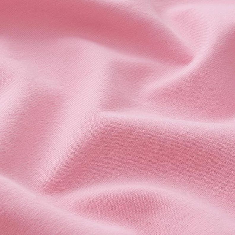 Let bomuldssweat ensfarvet – rosa,  image number 4
