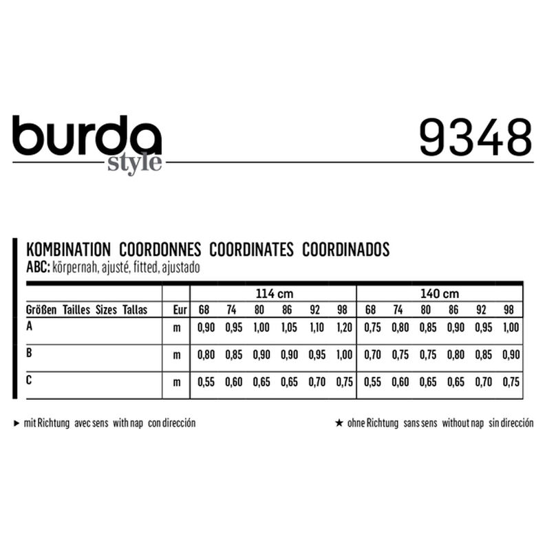 Babykjole | Bluse | Bukser, Burda 9348 | 68 - 98,  image number 7