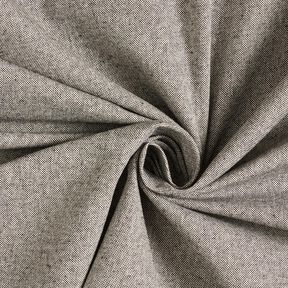 Dekorationsstof Halvpanama tofarvet &ndash; sort/natur, 