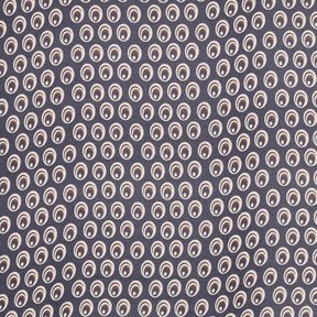 Chiffon påfugleøje – marineblå/marineblå, 