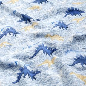 Alpefleece dinoer – natur/jeansblå, 