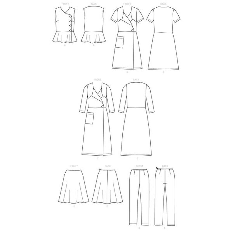 Top, kjole, nederdel, bukser, Butterick 6670 | 40-48,  image number 11