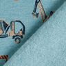 Sweatshirt lodden byggekøretøjer | by Poppy – blågrå,  thumbnail number 4