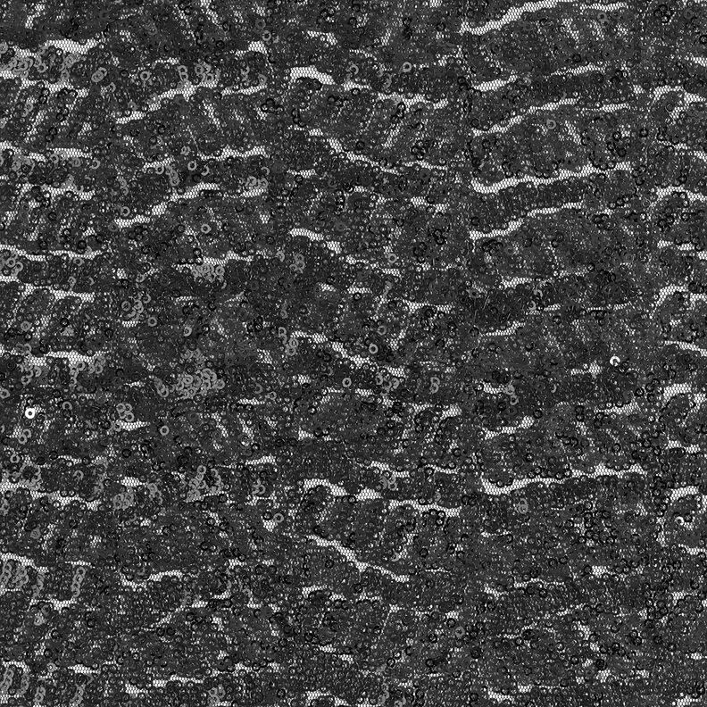 Mikropailletstof ensfarvet – sort,  image number 1