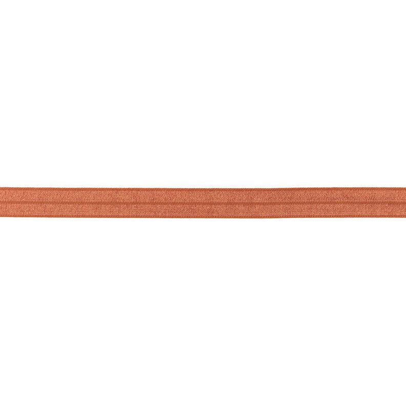 Elastisk indfatningsbånd  blank [15 mm] – terracotta,  image number 1