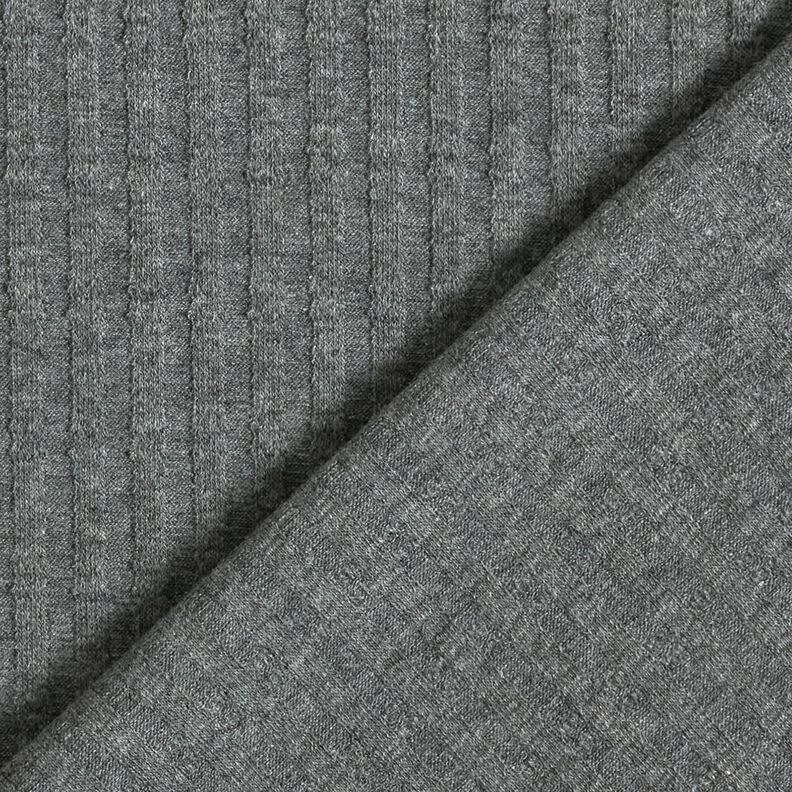 Rib-jersey strikkemønster – mørkegrå,  image number 4