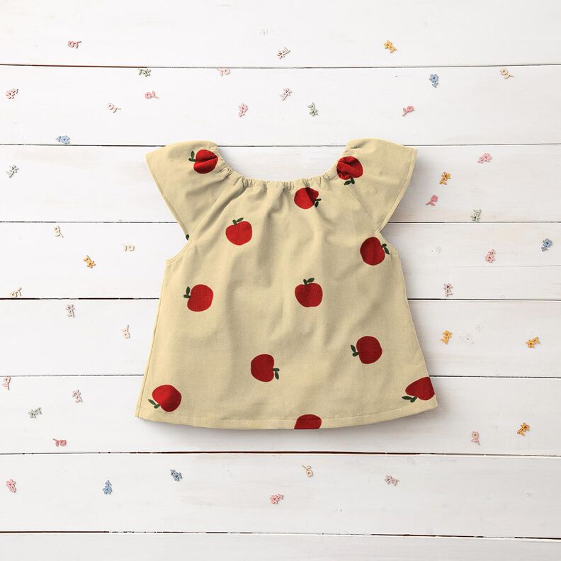 Babyfl&oslash;jl &aelig;bler &ndash; uldhvid/r&oslash;d,  image number 5