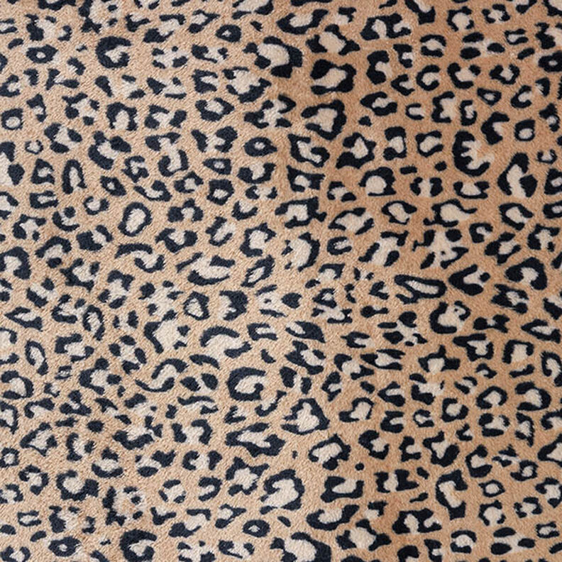 Hyggefleece leopardmønster – mellembrun,  image number 1