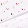 Musselin/Dobbelt-Crincle stof Akvarel kirsebær Digitaltryk – hvid,  thumbnail number 4