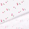 Musselin/Dobbelt-Crincle stof Akvarel kirsebær Digitaltryk – hvid,  thumbnail number 4