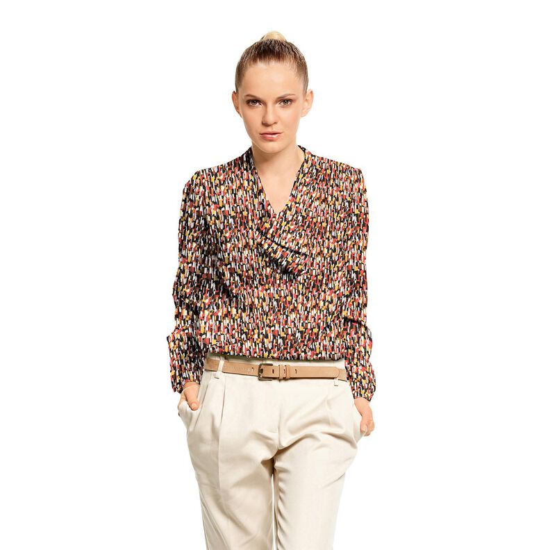 crepestof penselstrøg – sort/terracotta,  image number 5