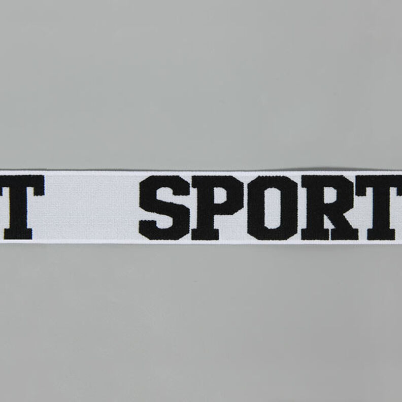 Gummibånd sport – lysgråt/sort,  image number 1