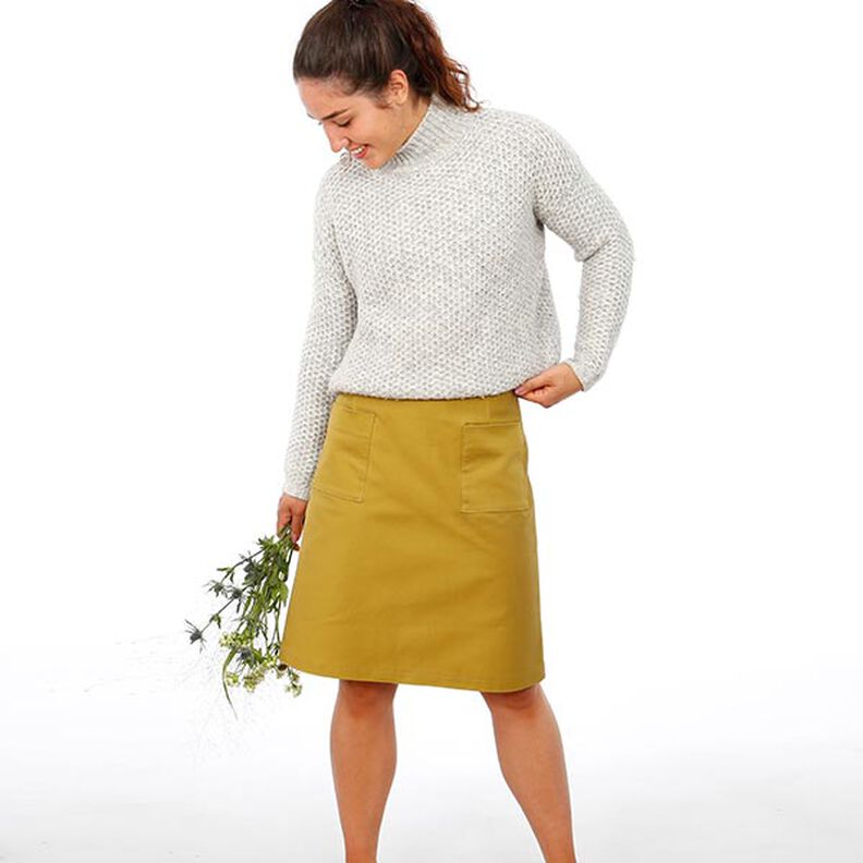 FRAU INA - enkel nederdel med påsatte lommer, Studio Schnittreif  | XS -  XXL,  image number 3
