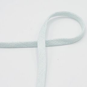Flad kordel Hættetrøje Lurex [8 mm] – lys mint/sølv metallic, 
