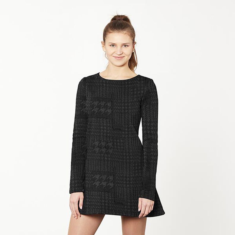 Strik Cloqu&eacute; stort skotskternet m&oslash;nster &ndash; antracit,  image number 5