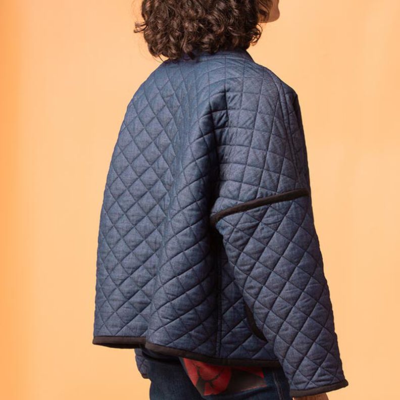 Jeans-Teddy quiltstof | by Poppy – jeansblå,  image number 8