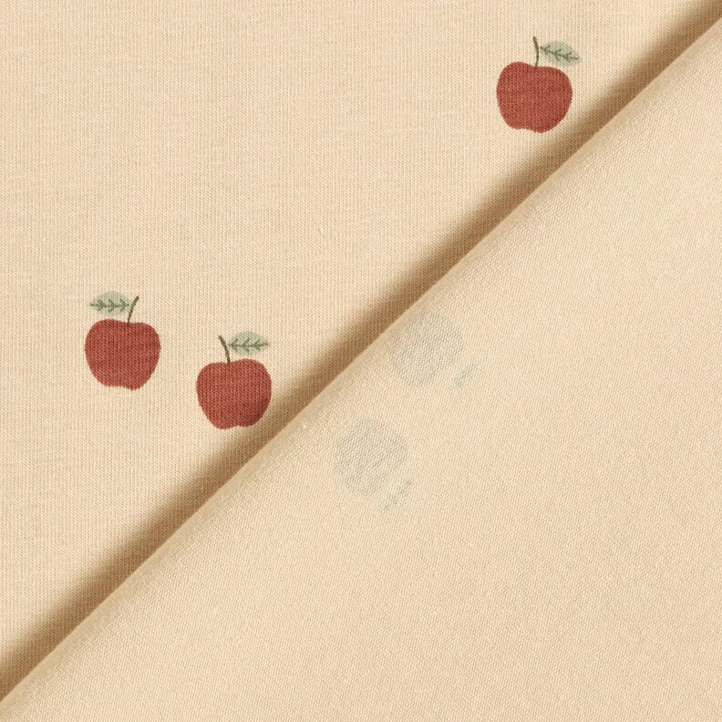 Bomuldsjersey sm&aring; &aelig;bler &ndash; sand,  image number 4