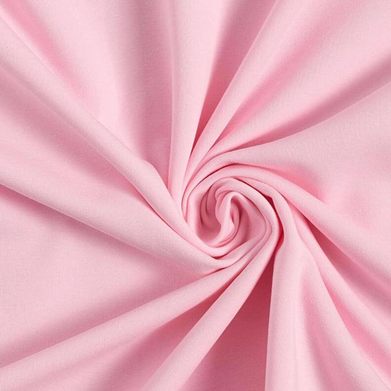 Let bomuldssweat ensfarvet – rosa,  image number 1