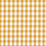 Bomuldsstof Vichy tern 1 cm – sennep/hvid,  thumbnail number 1