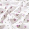 Bomuldspoplin fine roser – lavendel/hvid,  thumbnail number 2