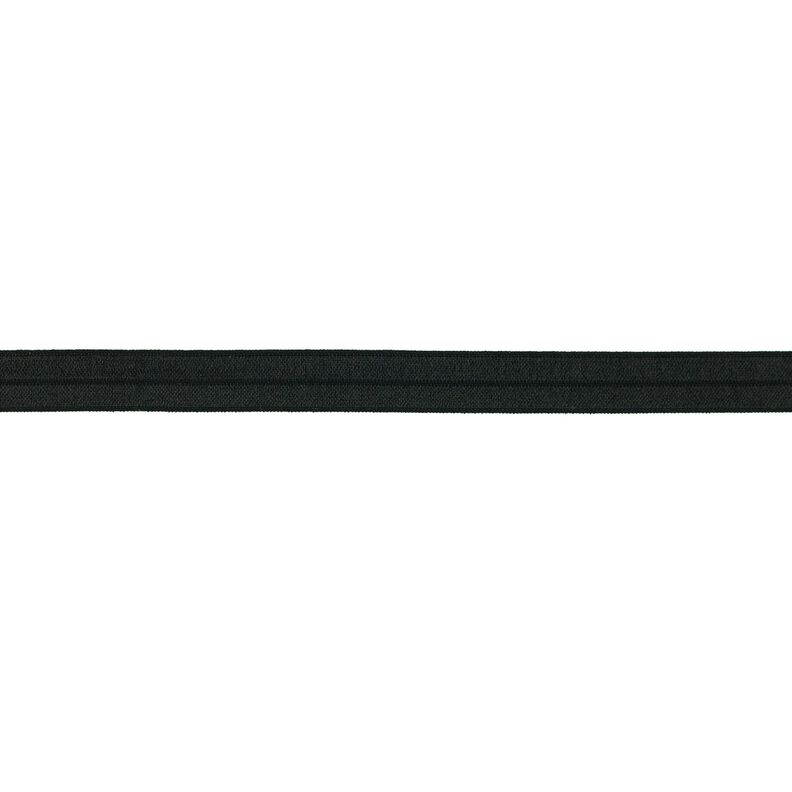 Elastisk indfatningsbånd  blank [15 mm] – sort,  image number 1