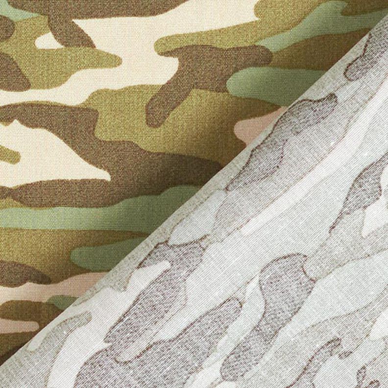 Poplin camouflage – lys kaki,  image number 4