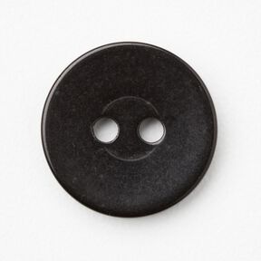 2-hulsknap blank [Ø 15 mm] – sort, 