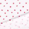 Musselin/Dobbelt-Crincle stof Akvarel jordbær Digitaltryk – hvid,  thumbnail number 4