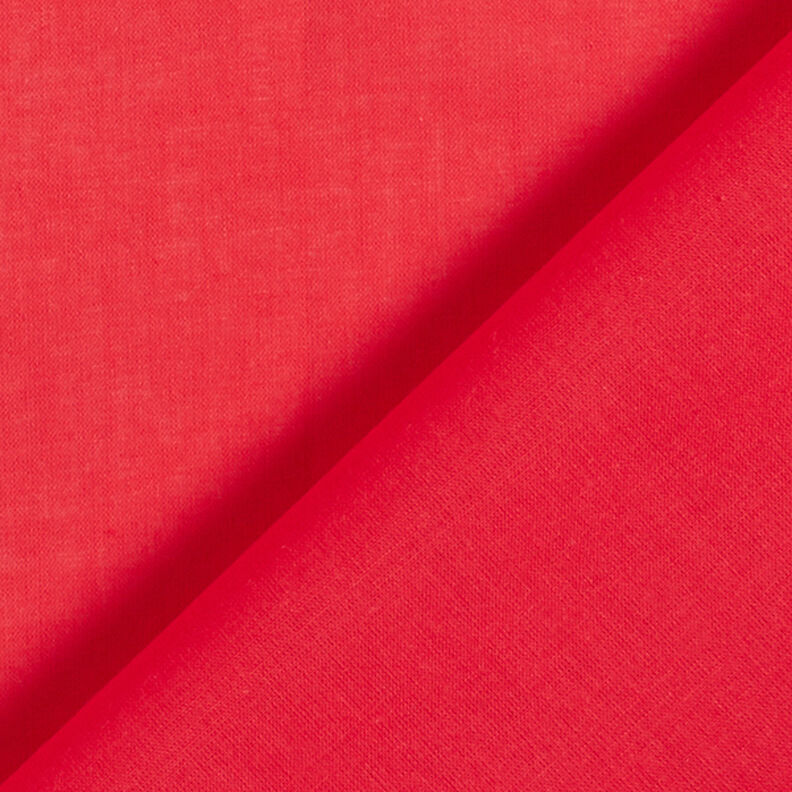 Bomuldsbatist ensfarvet – rød,  image number 3